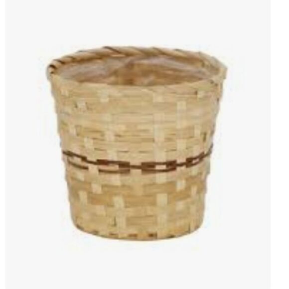 Baskets Small Desktop Finishing Home Storage Weaving Products Plant Cover Bin - Picture 1 of 16